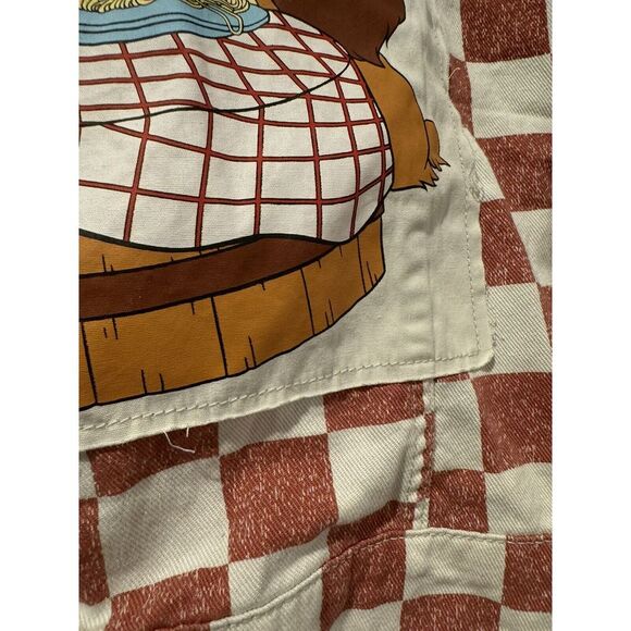 Disney Lady & The Tramp Tony's Restaurant‎ Denim Checkered Jacket Womens S - Picture 16 of 16